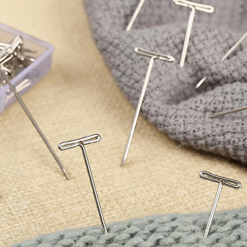 200 Pcs T Pins, Stainless Steel T Pins with Plastic