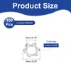 sourcing map 100 Pcs 304 Stainless Steel External Tooth Lock
