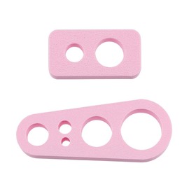 OLYCRAFT 2Pcs Pink Safety Eye Insertion Tool for Attaching Safety Eyes and Washers Eyeball Gauge Board Safe Eye Measuring Plate Install Tool Portable Auxiliary Tool for Inserting Safe Eyes
