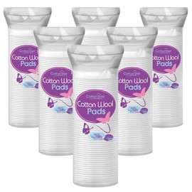 Cotton Tree 100% Pure Cotton, Round Cotton Wool Pads, 80 Count, 6 Pack