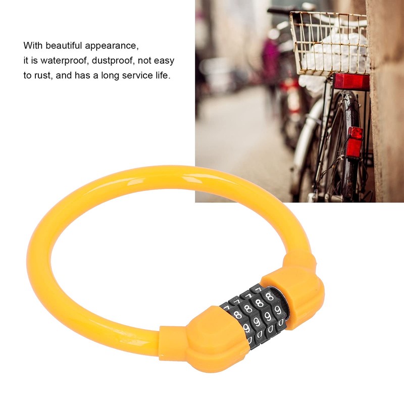 Keenso Candado de Cable de Calidad con Combinación de 4