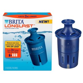 Water Filter Replacement for Brita® Pitchers & Dispensers,Each Water Filter With 99% Lead Removal -2Pack