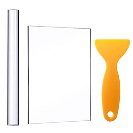 Acrylic Clay Roller with Acrylic Sheet Backing Board Assisted Shovel Rubber Clay Tools/Moulds Acrylic Ultra-Light Clay Hand-Made DIY Tool Materials