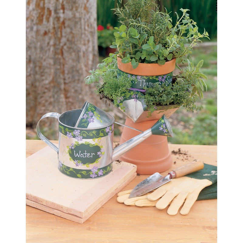 Delta Creative Paint Pots Set with Paint and Brush for