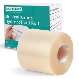 Upadated Hydrocolloid Bandages,2in*5ft Hydrocolloid Roll for Wound Care,Medical-Grade Hydrocolloid Patch Bandages with Self-Adhesive, Flexible & Waterproof DIY Size & Shape (2in*12ft)