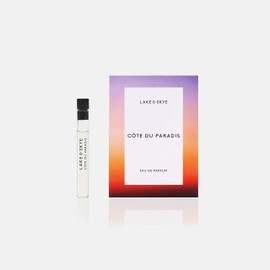 Lake & Skye Côte Du Paradis Eau de Parfum Sample Vial - Vegan, Cruelty Free, Synthetic Free .04 fl oz (1.2 ml) -Warm and Woody Gourmand Fragrance Collection
