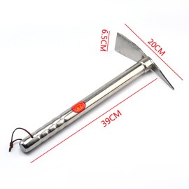 POPETPOP Double Garden Hoe , Stainless Steel for Digging, Garden Tool, Weeding Mattock Hoe Tool for Cultivator Planting Turning Soil