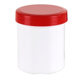 Fa.ars 100 Ointment Jars / Ointment Containers 10 g 12 ml Red Lid Ointment Container Plastic Screw Lid