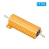 PATIKIL 50W 8 Ohm Aluminum Shell Resistor 5 Pack Aluminum