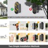 LIANGLOME 8PK Solar Fence Lights Outdoor - Solar Outdoor Light