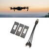 3pcs RC Plane Lithium Battery With 3 In 1 Charging