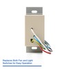 Panasonic FV-WCPT1-W SmartExhaust Programmable Fan/Light Switch - Toggle Switch Designed