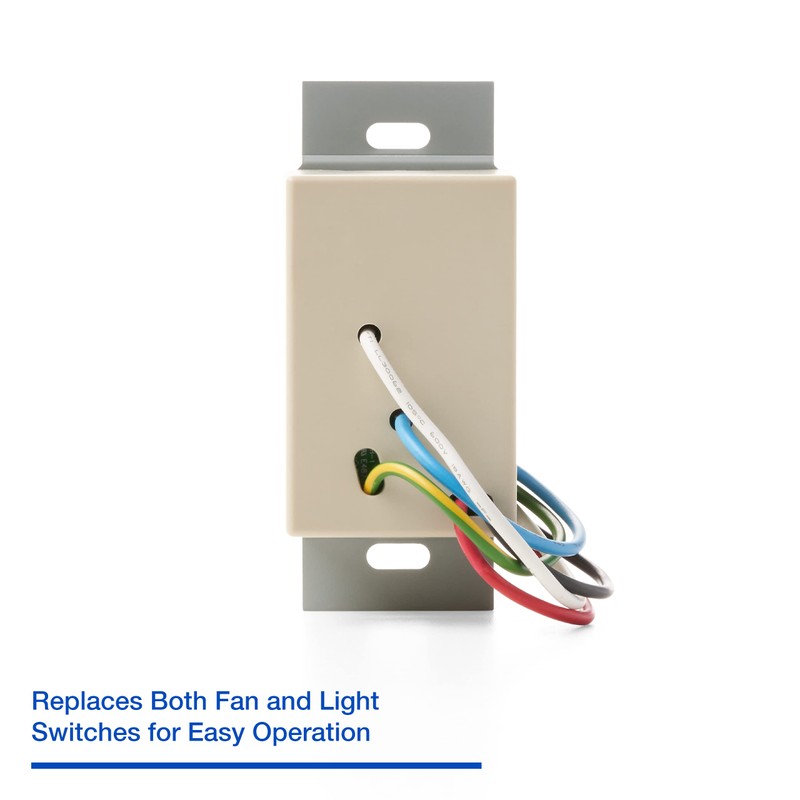 Panasonic FV-WCPT1-W SmartExhaust Programmable Fan/Light Switch - Toggle Switch Designed