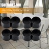 4Pcs Double 1" Chair Table Leg Caps 50s 60s Diner