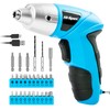 Hi-Spec 27pc 3.6V Blue USB Small Power Electric Screwdriver Set.
