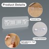8 Pack Adhesive Shelf Bracket, Self-Adhesive Cabinet Shelf Pegs for