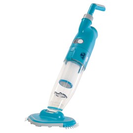 U.S. Pool Supply Handheld Pool Vacuum Cleaner - Manual Rechargeable Pool Vacuum for Above Ground Pools, Hot Tub Spa Vac - Cordless, Powerful Suction, Inground, Scrub Brush Head, Cleaning Leaves Debris