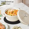 Place Mat Round Black Place Mats Washable Set of 6