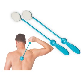 Essential Medical Supply Lotion EZE Long Handle Lotion Applicator with Sponge in a Pack of 2 - Perfect for Applying Sunscreen and Lotion to Back and Hard-to-Reach Areas