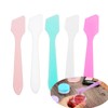 Wopanxye 120 Pack Cosmetic Spatula, Small Plastic Spoon for DIY