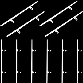 Ribbonlic 10 Pcs Shutter Repair Slider Connector Plantation Shutter Repair Kit Plantation Shutter Replacement Parts Vinyl Shutter Vane Connector, 2 Connect 3.25" Center Spacing