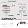 Maxlaxer Purple Neon LED Strip Lights, 16.4ft 12V Waterproof Flexible