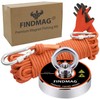 FINDMAG Magnet Fishing Kit, Strong Fishing Magnet 500 LB(227 KG)
