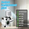 Zuxbolf 4 Pieces Piercing Valve Sets BPV-31 Refrigerator Tap Valve