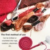 3 Latch Hook Cord Knitting Tool, Crochet Tool for Binding-Off