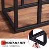 WLIVE Side Table, C Shaped End Table for Couch, Sofa