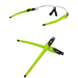 MYCOURAG Replacement Temples Arms Legs Compatible with Oakley Radar EV Path/Pitch/Advancer Sunglasses-Black - Light Green