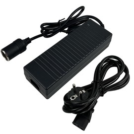 Spannungswandler 230V auf 12V KFZ Netzadapter 12V 15A 180W AC-DC Netzteil Adapter mit Zigarettenanzünder im Auto Wechselrichter