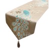 MAGILONA Home Tablecover Decorative Luxurious Cotton Linen Embroidered Floral Pattern