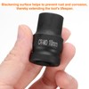 sourcing map 2pcs 4 Point Square Socket 1/2" Drive 10mm