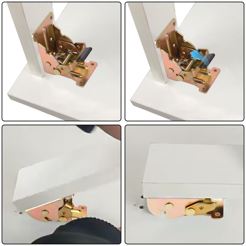 10 Pack Folding Leg Brackets, Folding Table Leg Bracket, Self-Locking