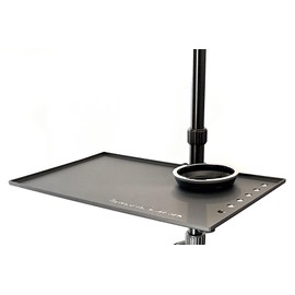 Watercolor Plein Air Art Supply Board Set with Travel Cup & Bulldog Clip, Lightweight Powder-Coated Metal, Compatible with Tripods, 14"x11" (Black)