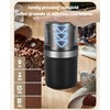 Electric Coffee Grinder 3.5 oz Capacity, Adjustable Herb & Spice
