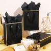 Yeaqee 10 Pack Metallic Paper Gift Bags with Handles and