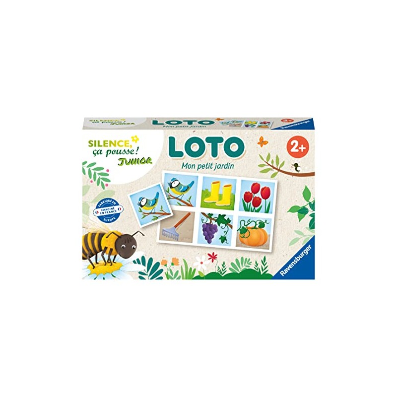 RAVENSBURGER 20967 Loto Silence ça Pousse Animal Jeux Educatifs, Multicoloured
