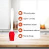Dúo espatula miserable brocha silicona cocina repostería, resistente al calor,