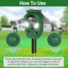 Ultrasonic Animal Repeller Outdoor,Cat Repellent & Deterrent with PIR Sensor