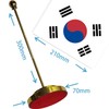 Korea Desk Small Flag Set,5×24 Inch Korean Mini Desktop table