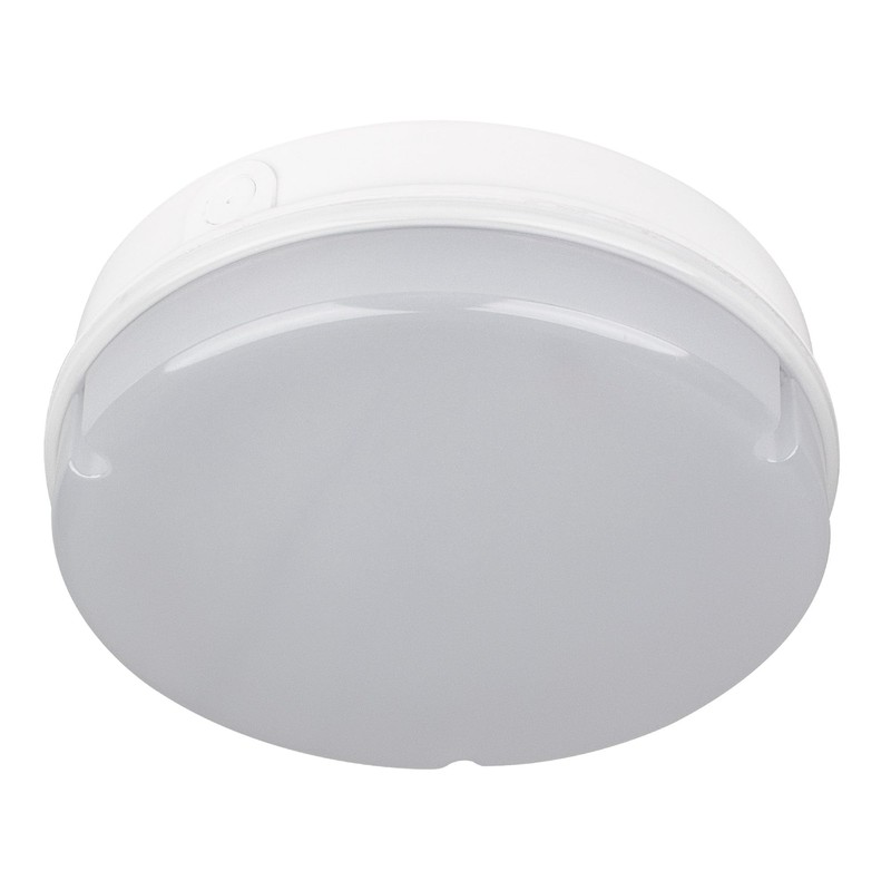 Bright Source Wall & Ceiling Round Utility LED Bulkhead, White,