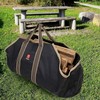 Fire Beauty Large Canvas Log Tote Bag Firewood Log Carrier