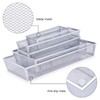 WuGeShop Mesh Silverware Tray Drawer Organizer, Kitchen Utensils Flatware with