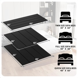 Imperius Bed Support Slats for Support to,(48”x60” Queen Size),Bed Support Slats for Support to Streamline and Minimize The Bed,Sleeper Sofa Board,Foldable Box Spring