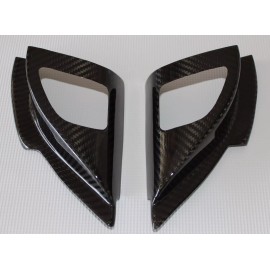 Carbon Fiber Racing Mitsubishi Lancer Evo X Tweeter Speaker Covers (Front Doors) - 100% Carbon Fiber