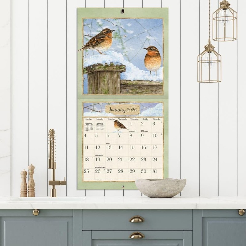 WSBL Garden Birds 2026 12X12 Wall Calendar (26997001681)