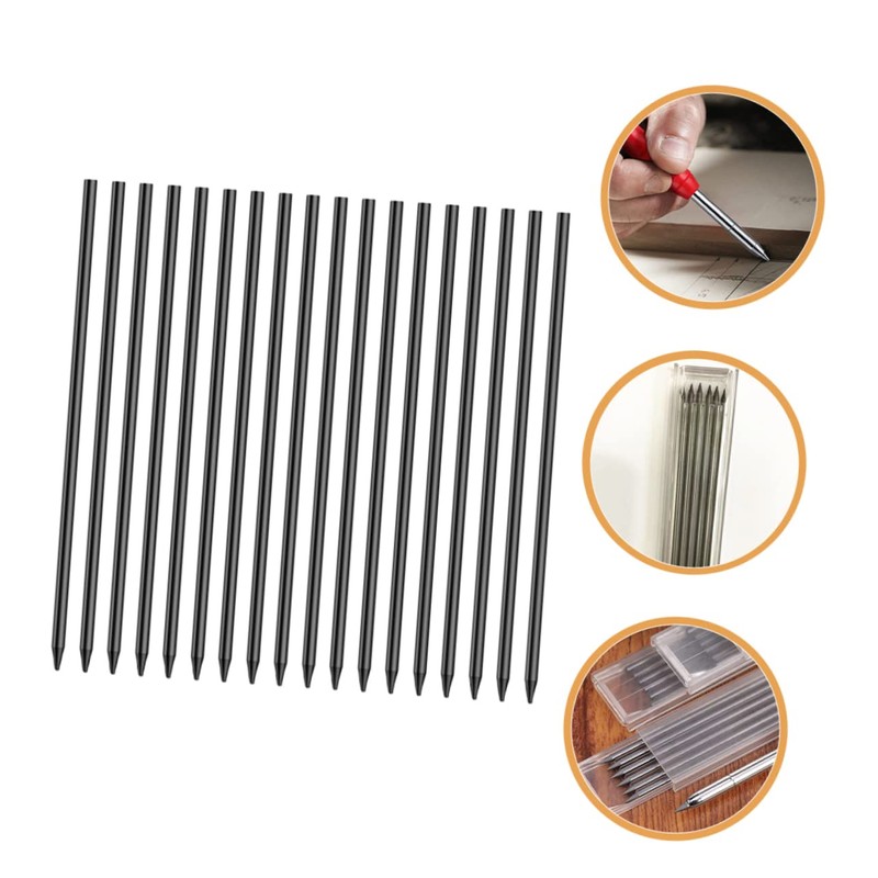 Operitacx Essential 18Pcs Mechanical Pencil Marker Refills Deep Hole Carpenter