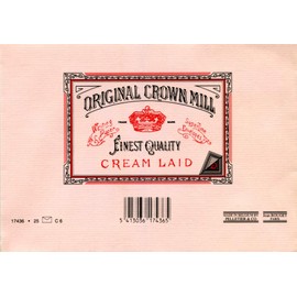 Original Crown Mill Classic Line C6 Texture Laid Envelope - Pink (Pack of 25)